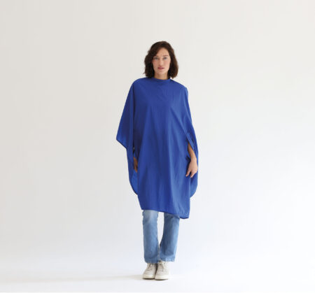 Trend-Design Umhang Classic uni blau, mit Hakenverschluss