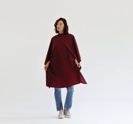 Trend-Design Umhang Classic uni burgund, mit Hakenverschluss