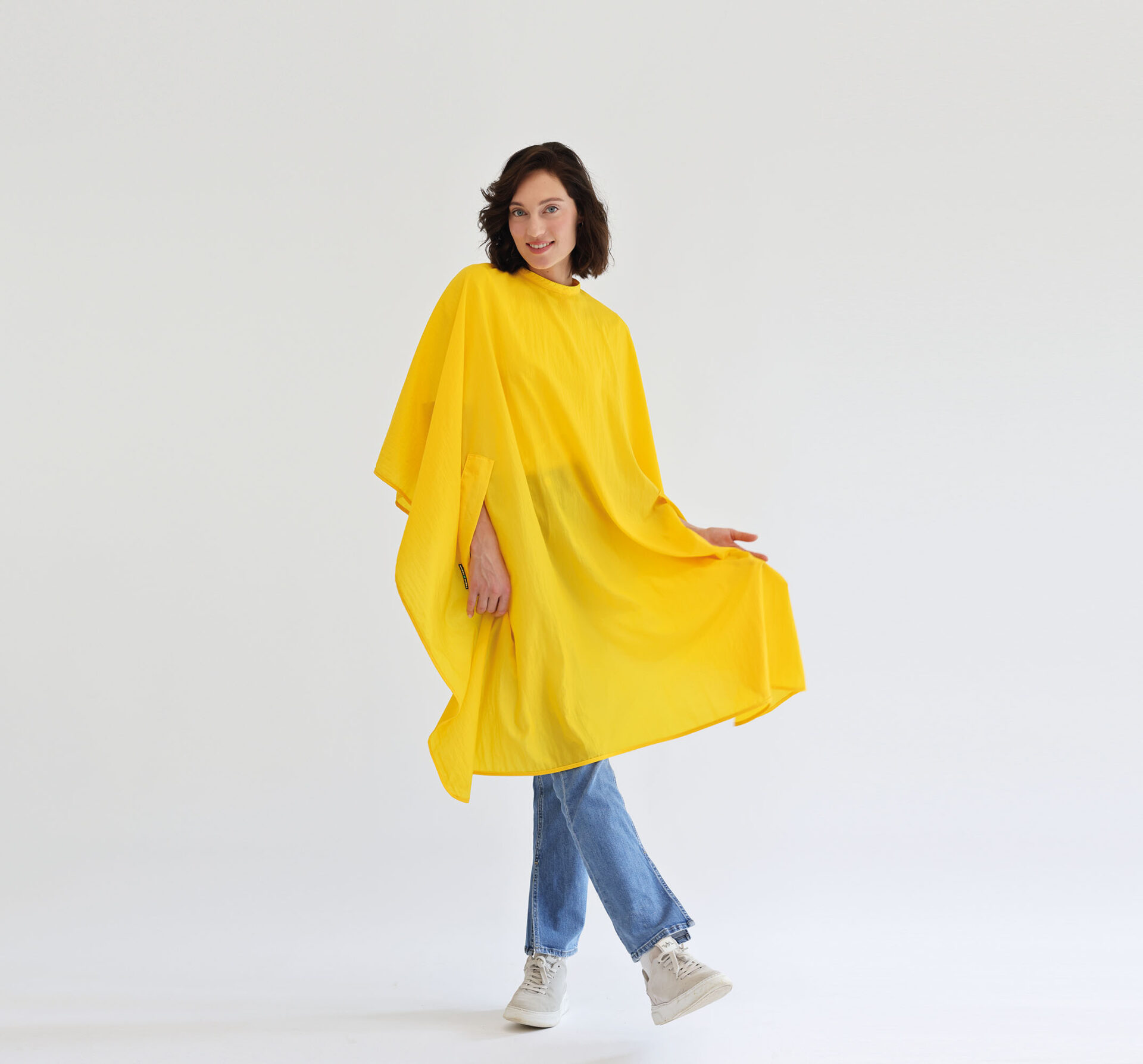 Trend-Design Umhang Classic uni gelb, mit Hakenverschluss