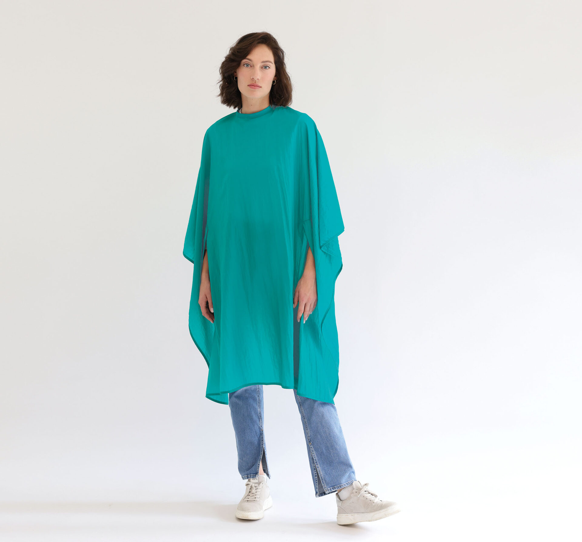 Trend-Design Umhang Classic smaragd/türkis, mit Hakenverschluss